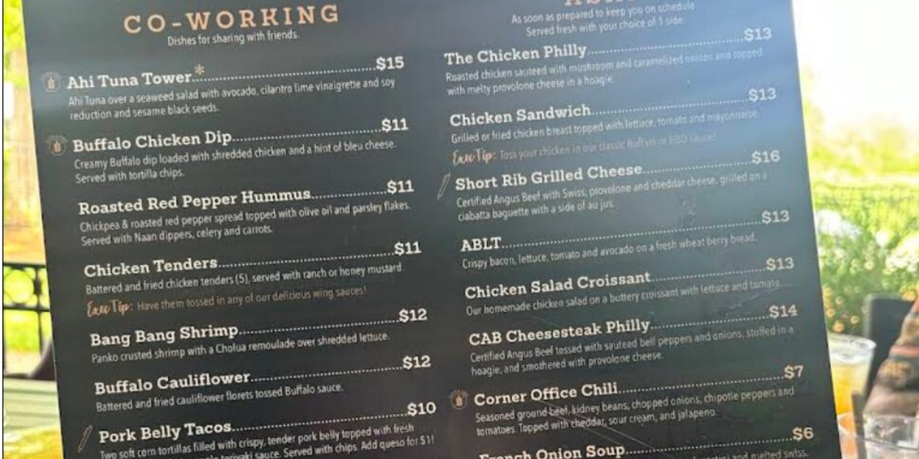 レストランのグルテンフリーメニュー